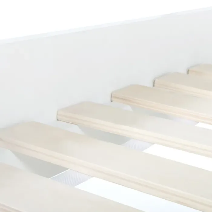 Lit style scandinave 90x190 cm blanc