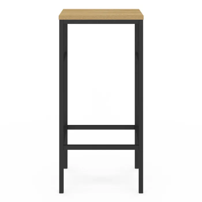 Lot 2 tabourets de bar style industriel bois et métal
