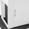 Îlot central cuisine bois gris et blanc 110 cm