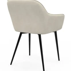 Lot chaises et fauteuils de table beige