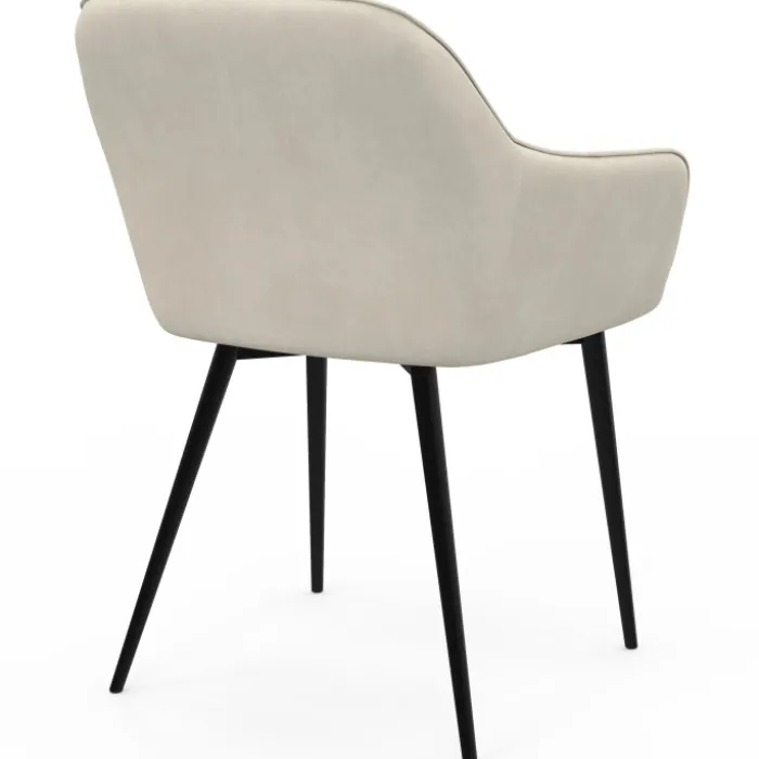 Lot chaises et fauteuils de table beige
