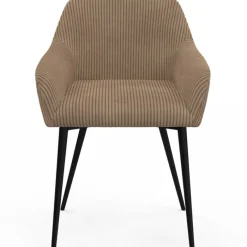 Lot chaises et fauteuils de table taupe