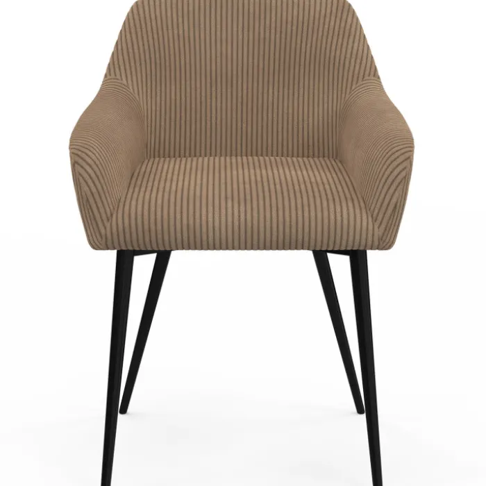 Lot chaises et fauteuils de table taupe