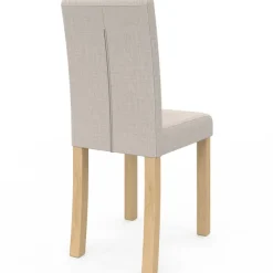 Lot de 6 chaises capitonnées scandinaves en tissu mix color