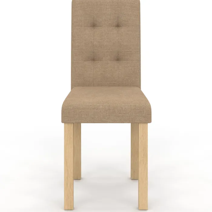 Lot de 6 chaises capitonnées scandinaves en tissu mix color