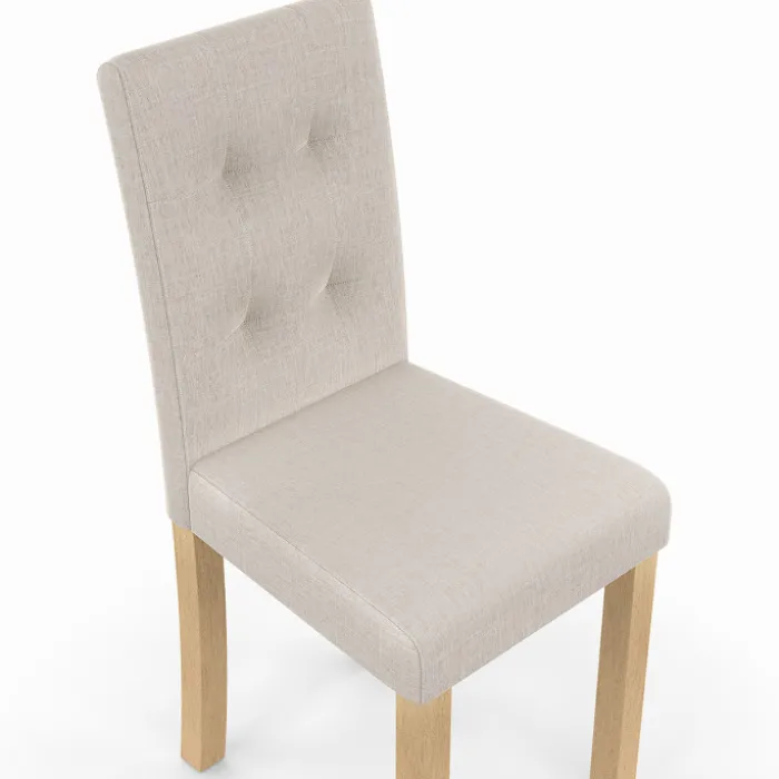 Lot de 6 chaises capitonnées mix color gris, terracotta et beige