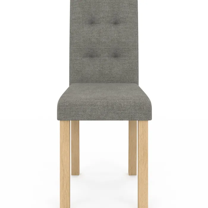 Lot de 6 chaises capitonnées mix color gris, terracotta et beige