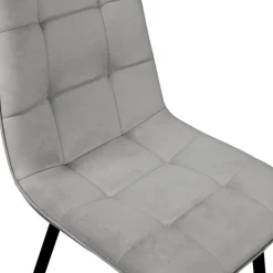 Lot de 6 chaises de salle à manger rose pastel, gris clair et beige
