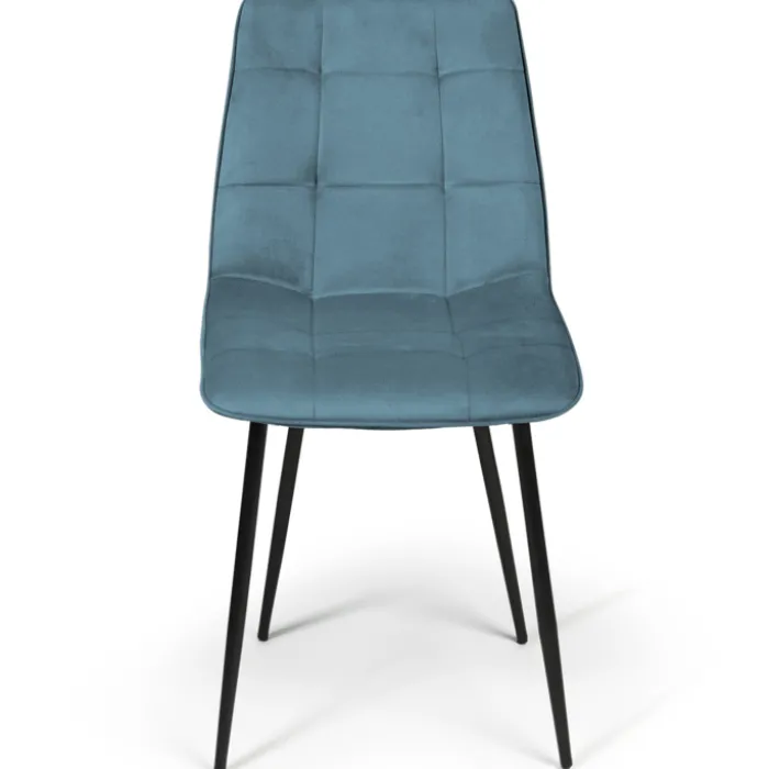 Lot de 4 chaises en velours plusieurs couleurs