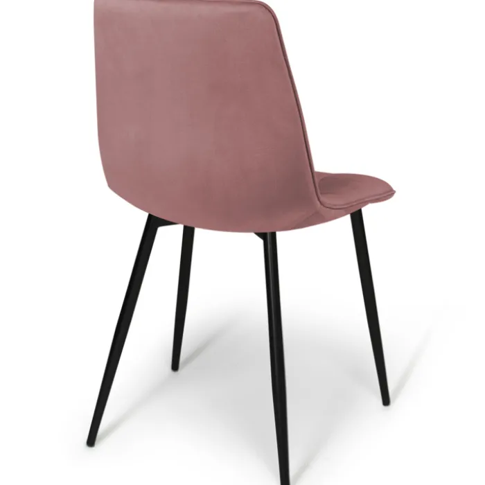 Lot de 4 chaises en velours plusieurs couleurs