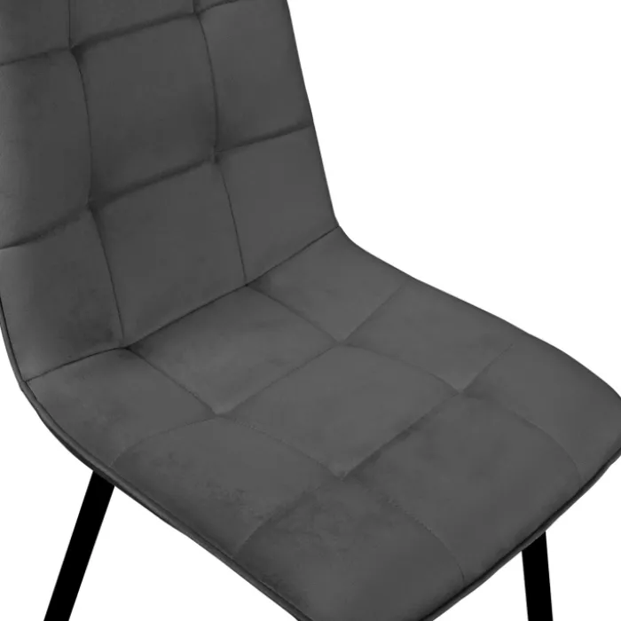Lot de 4 chaises en velours plusieurs couleurs