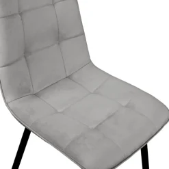 Lot de 4 chaises grises pour salle à manger