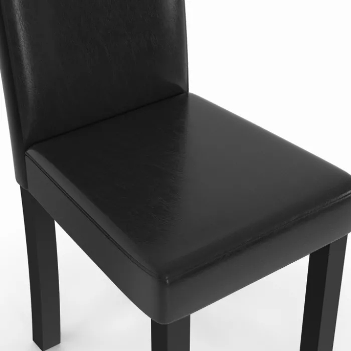 Lot de 4 chaises noires design