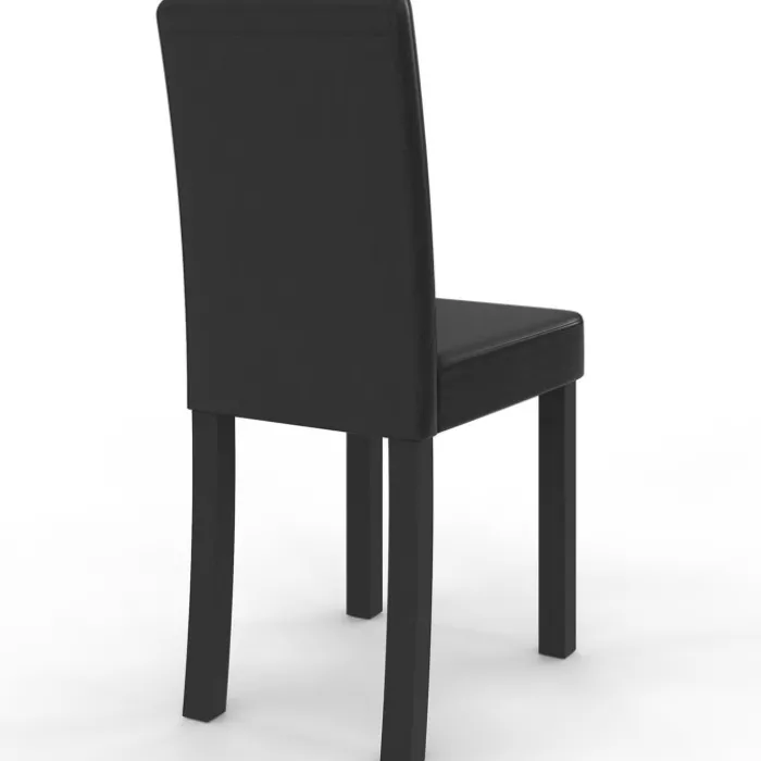 Lot de 4 chaises noires design