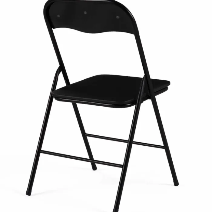 Lot de 6 chaises noires pliables d’intérieur