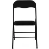 Lot de 4 chaises noires pliantes d’intérieur