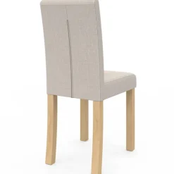 Lot de 6 chaises scandinaves capitonnées beiges