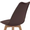 Lot de 6 chaises scandinaves mix color taupe, beige et blanc