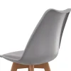 Lot de 6 chaises scandinaves mix color bleues, grises et jaunes