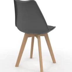 Lot de 6 chaises scandinaves mix color bleues, grises et jaunes