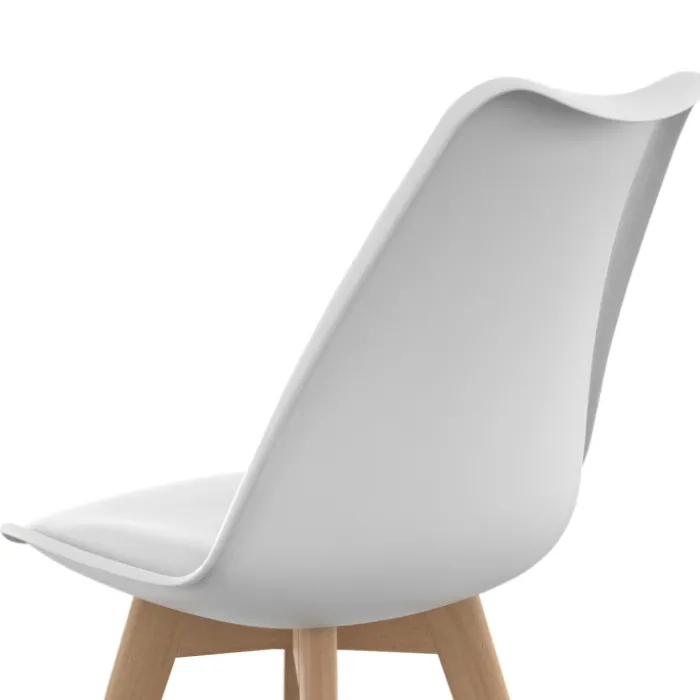 Lot de 6 chaises scandinaves mix color gris foncé, blanc, noir et velours patchworks