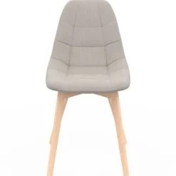 Lot de 6 chaises scandinaves mix color gris foncé x2, terracotta x2, beige x2