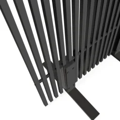 Lot de 2 paravents extérieurs ajourés claustra décoratif 80 x 150 cm métal gris anthracite
