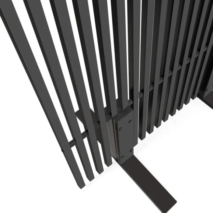Lot de 2 paravents extérieurs ajourés claustra décoratif 80 x 150 cm métal gris anthracite