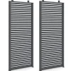 Lot de 2 persiennes pour Pergola pans modulables gris anthracite
