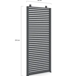 Lot de 2 persiennes pour Pergola pans modulables gris anthracite