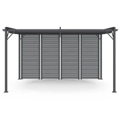 Lot de 2 persiennes pour Pergola pans modulables gris anthracite