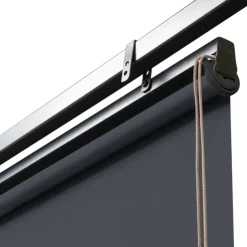 Lot de 2 stores enrouleurs gris pour pergola