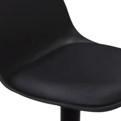 Lot de 2 tabourets de bar noir réglables