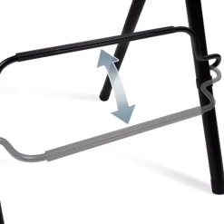Lot de 4 tabourets hauts pliants industriels noir et bois