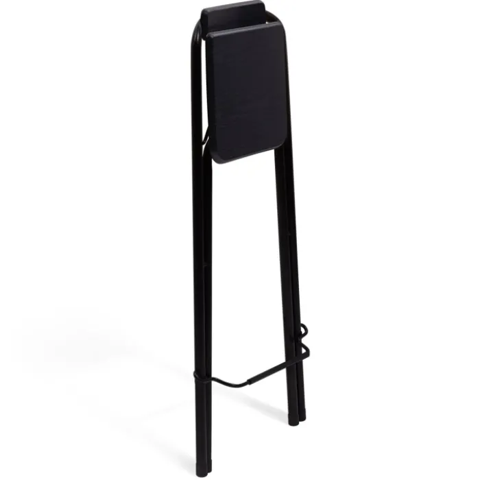 Lot de 4 tabourets hauts pliants noirs