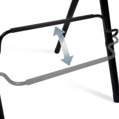 Lot de 4 tabourets hauts pliants noirs