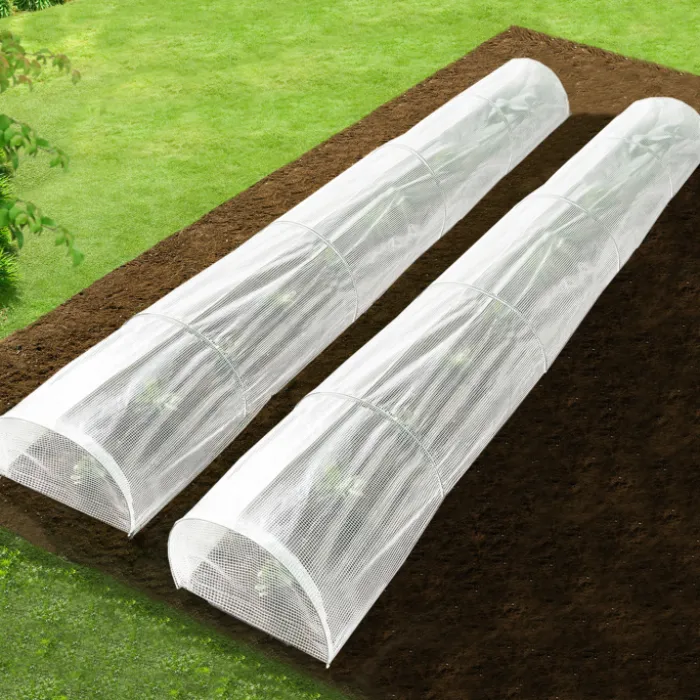 Lot de 2 tunnels de forçage 5 m toutes saisons