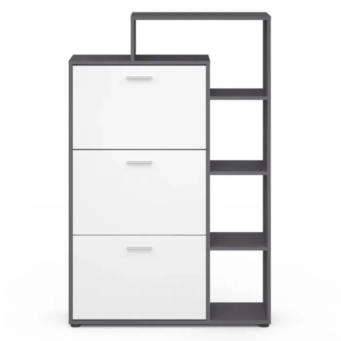 Meuble à chaussures 3 portes avec étagère