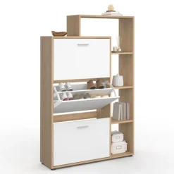 Meuble à chaussures 3 portes avec étagère