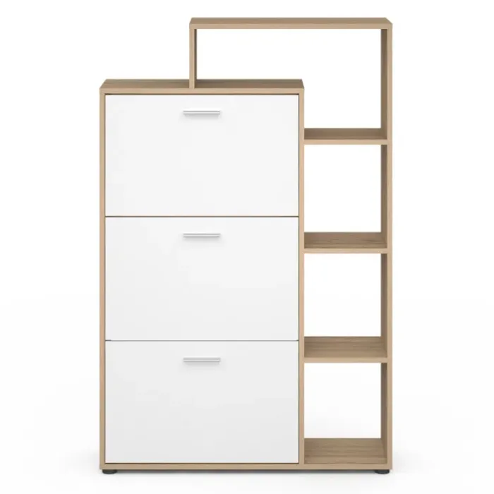 Meuble à chaussures 3 portes avec étagère