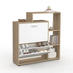 Meuble à chaussures 2 portes avec étagère