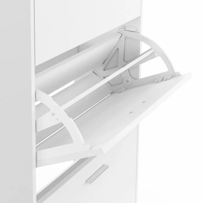 Meuble à chaussures blanc 3 portes
