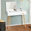 Meuble coiffeuse blanche style scandinave