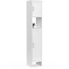 Meuble colonne blanc 170 cm pour salle de bain avec rangement