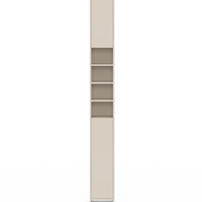 Meuble colonne salle de bain TOMI 2 portes 4 niches beige