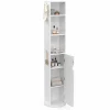 Meuble colonne salle de bain pivotant blanc