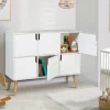 Meuble de rangement 6 cases pour enfant bois blanc
