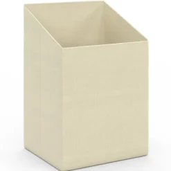 Meuble de rangement salle de bain bambou 2 paniers à linge amovibles 1 tiroir tissu écru