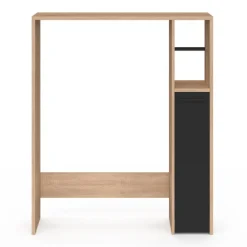 Meuble dessus wc placard hêtre noir