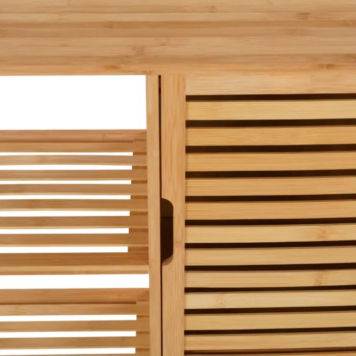 Meuble salle de bain en bambou